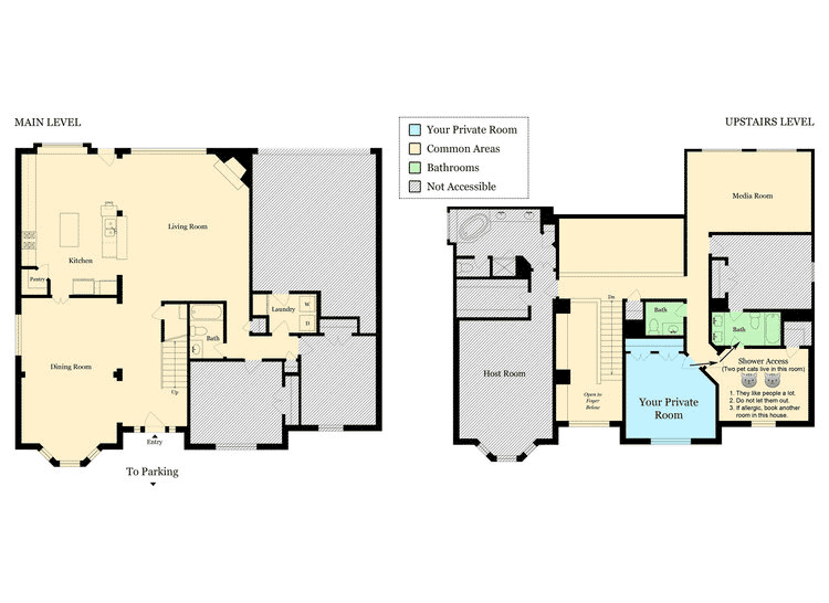 Spacious Home, Private Room